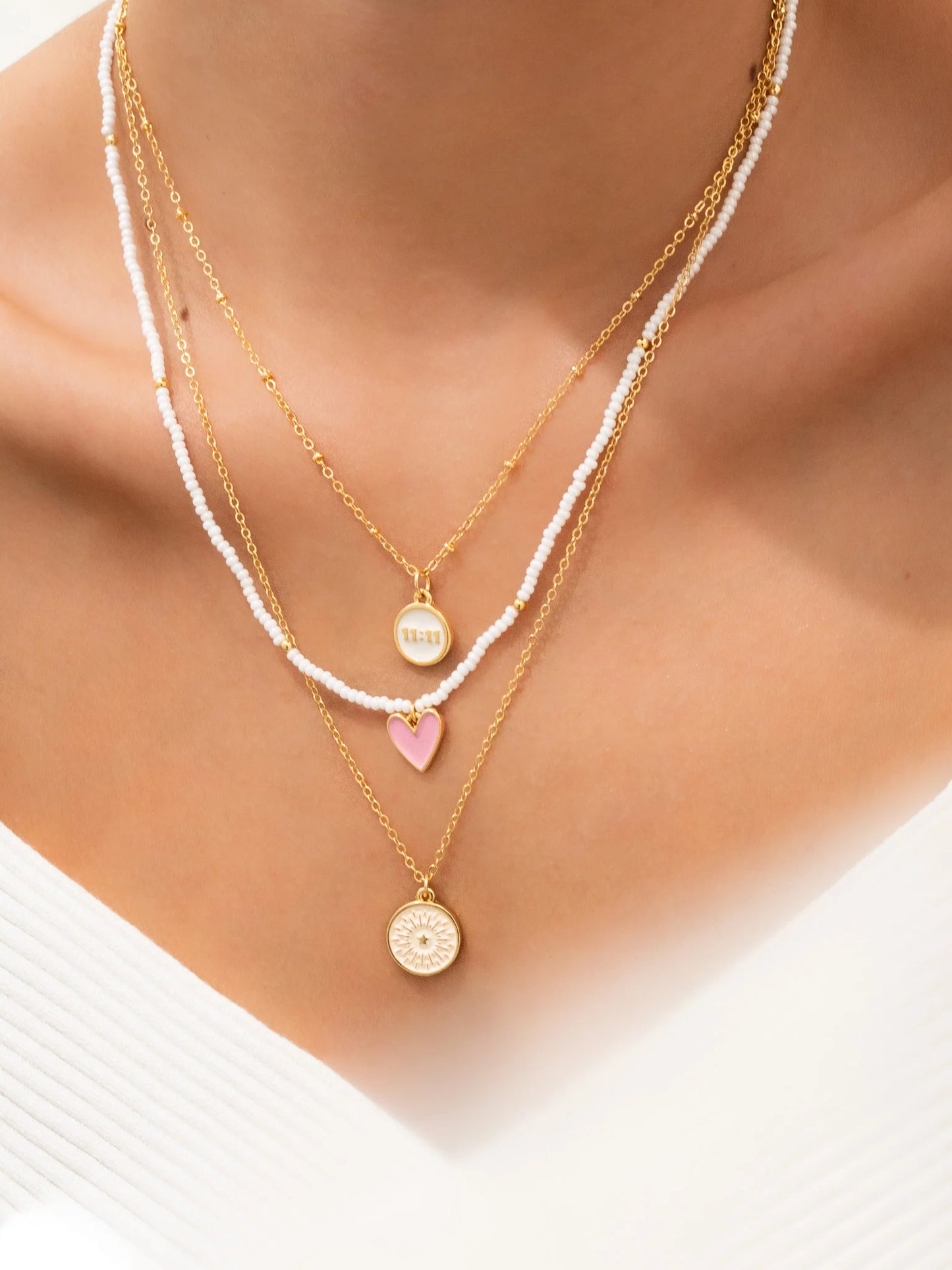 Set Necklace x3 + Earrings