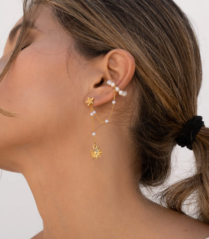 Solitaire Sun Earrings