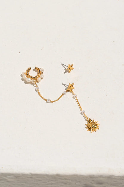 Solitaire Sun Earrings