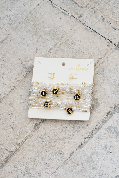 10 Commandments Bracelet + Earrings Set